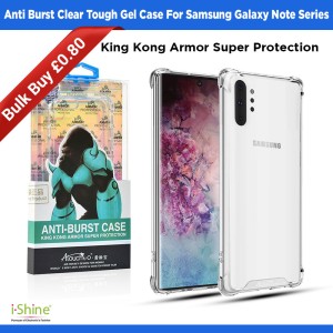 Anti Burst Clear Tough Gel Case For Samsung Galaxy Note 8 9 10 10 Plus Note 20 Ultra Lite