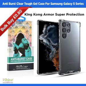 Anti Burst Clear Tough Gel Case For Samsung Galaxy S7 S8 S9 S10 S20 S21 S22 S23 Plus / Ultra
