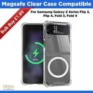 Magsafe Clear Case Compatible For Samsung Galaxy Z Series Flip3, Flip4, Fold3, Fold 4, Flip5, Fold5