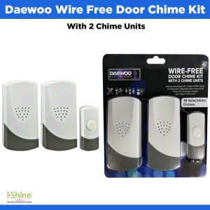 Daewoo Wire-free Door Chime Kit With 2 Chime Units
