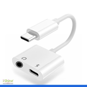 2-in-1 Multi-functional Type-C to 3.5mm Audio Jack Charging And Earphone Converter