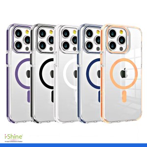 Compatible Acrylic Magnetic Attraction Case For iPhone 15 &amp; 16 Series