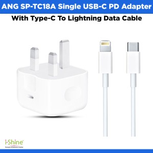 ANG SP-TC18A Single USB-C PD Adapter With Type-C To Lightning Data Cable