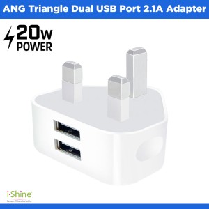 ANG Triangle Dual USB Port 2.1A Adapter