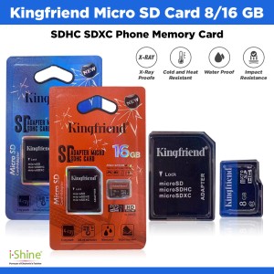 Kingfriend Micro SD Card 8GB 16GB SDHC SDXC Phone Memory Card