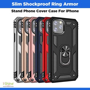 Slim Shockproof Ring Armor Stand Phone Cover Case For Apple iPhone 11 Series 11, 11 Pro, 11 Pro Max