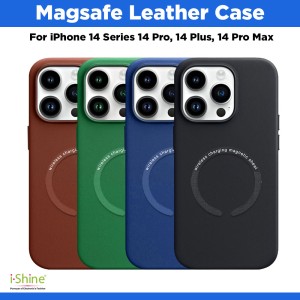 Magsafe Leather Case Compatible For iPhone 14 Series 14 Pro, 14 Plus, 14 Pro Max