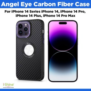 Angel Eye Carbon Fiber Case For iPhone 14 Series iPhone 14, iPhone 14 Pro, iPhone 14 Plus, iPhone 14 Pro Max