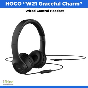 HOCO "W21 Graceful Charm" Wired Control Headset Headphones With Mic