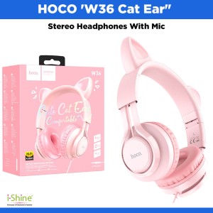 HOCO 'W36 Cat Ear" Stereo Headphones With Mic