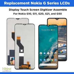 Replacement Nokia G10, G11, G20, G21, G22, G32, G50 LCD Display Touch Screen Digitizer Assembly