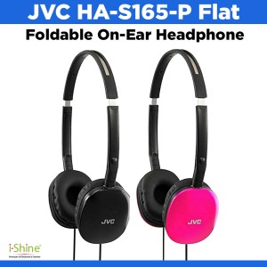 JVC HA-S165-P Flat Foldable On-Ear Headphone