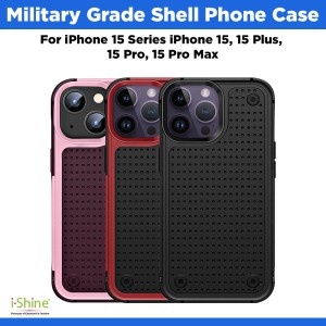 Military Grade Shell Phone Case Compatible For iPhone 15 Series iPhone 15, 15 Plus, 15 Pro, 15 Pro Max