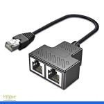 Ethernet Splitter 1 Male to 2 Female Socket Connector Network Adapter