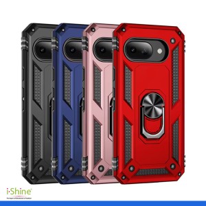 Slim Shockproof Ring Armor Stand Phone Cover Case For Google Pixel 9A