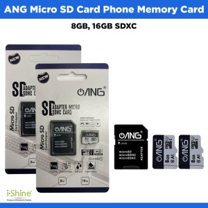ANG Micro SD Card 8GB, 16GB SDXC Phone Memory Card