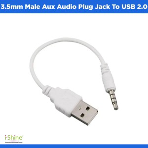 3.5mm Male Aux Audio Plug Jack To USB 2.0
