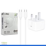 ANG TC76A Travel Charger 3 Pin Triangle 20w Power adaptor