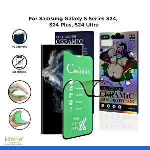 ANG Ceramic Tempered Glass Screen Protector For Samsung Galaxy S Series S24, S24 Plus, S24 Ultra