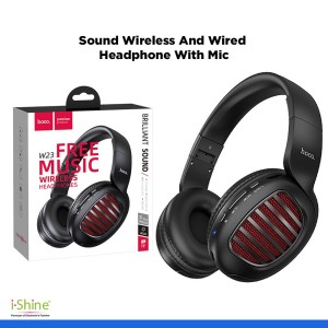 HOCO "W23 Brilliant" Sound Wireless And Wired Headphone With Mic