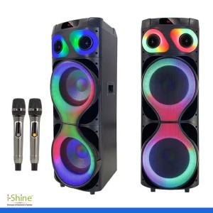 MT-1219 Bluetooth Trolley Speaker Adjustable 3 KNOBS For Volume Bass and Echo Combined With Microphone