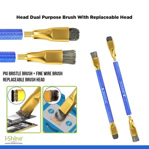 Sunshine SS-022D Double Copper Head Dual Purpose Brush With Replaceable Head