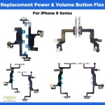 Replacement Power &amp; Volume Button Flex For iPhone 6 Series iPhone 6, 6S, 6 Plus, 6S Plus