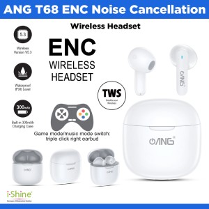 ANG T68 ENC Noise Cancellation Wireless Headset