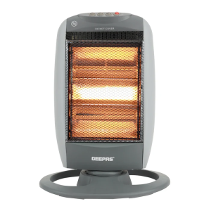 Geepas GHH28546 Oscillating Electric Halogen Heater 1.2KW