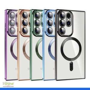 Magnetic Safe Electro Plated Case For Samsung Galaxy S24 Series