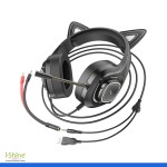 HOCO W107 Cute Cat Gaming Wired Headphone