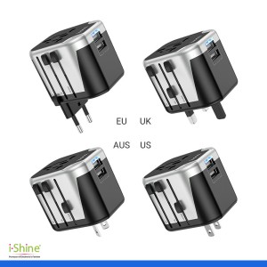 HOCO AC5 Wall Charger Level with Plug Converter