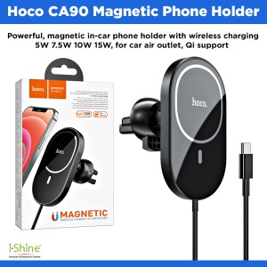 HOCO CA90 Powerful For Air Outlet In-Car Magnetic Wireless Charging Car Holder