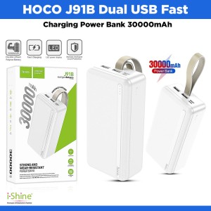 HOCO J91B Dual USB Fast Charging Power Bank 30000mAh