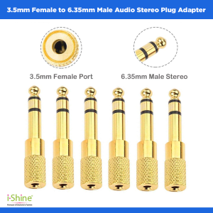 Direct Sound 3.5mm Female to 6.35mm Male Audio Stereo Plug Adapter