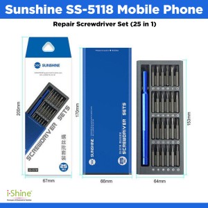 Sunshine SS-5118 Mobile Phone Repair Screwdriver Set (25 in 1)