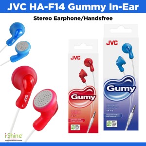 JVC HA-F14 Gummy In-Ear Stereo Earphone/Handsfree