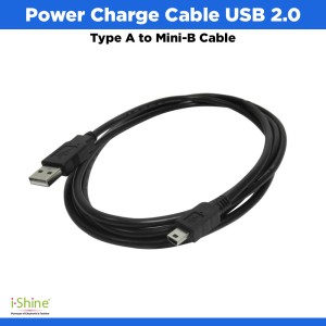 Power Charge Cable USB 2.0 Type A to Mini-B Cable