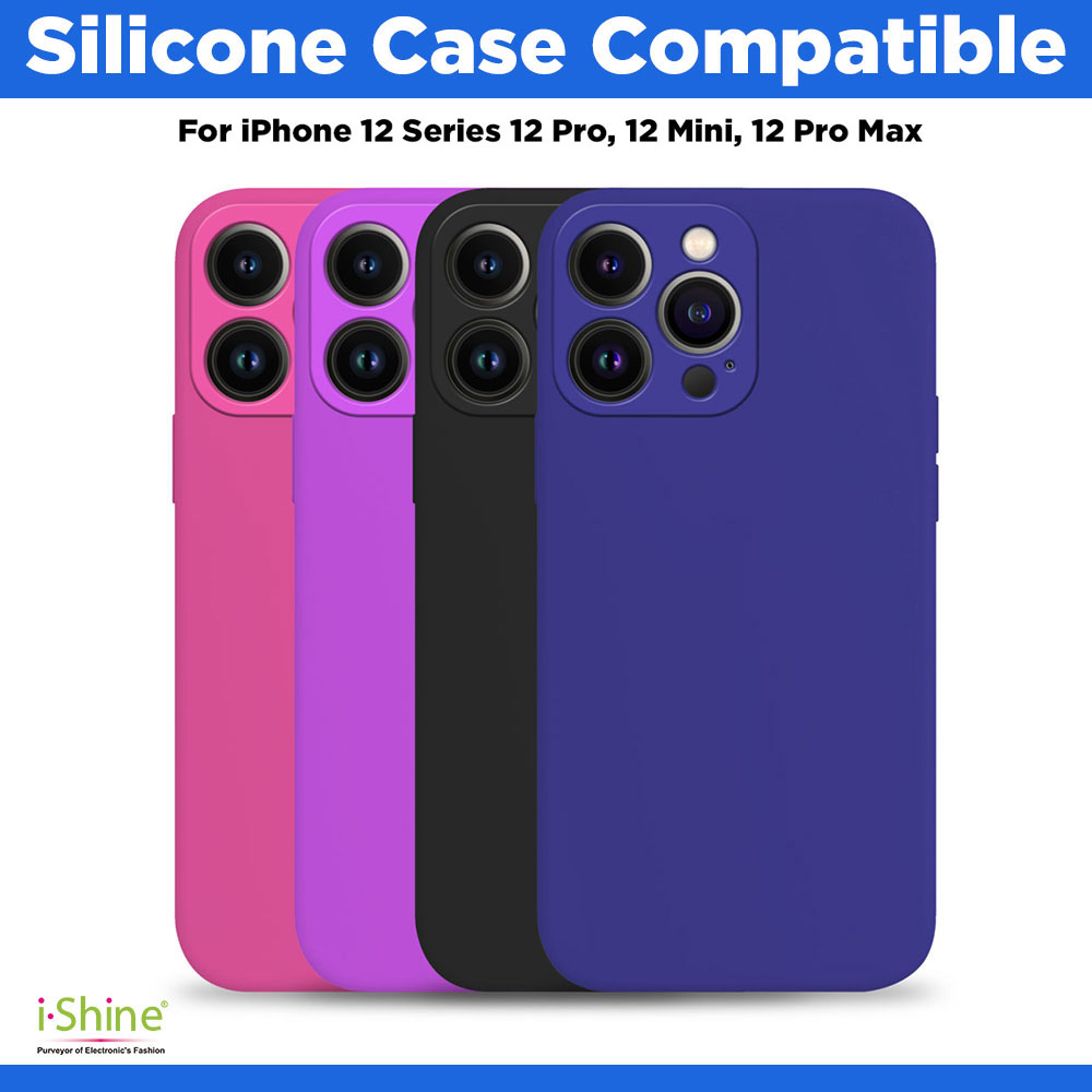 Silicone Case Compatible For iPhone 12 Series 12 Pro, 12 Mini, 12 Pro Max