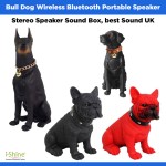 Bull Dog Wireless Bluetooth Portable Speaker large Full Body Stereo Speaker Sound Box, best Sound UK