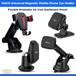 HOCO Universal Magnetic Mobile Phone Car Holder Flexible Rotatable Air Vent Dashboard Mount