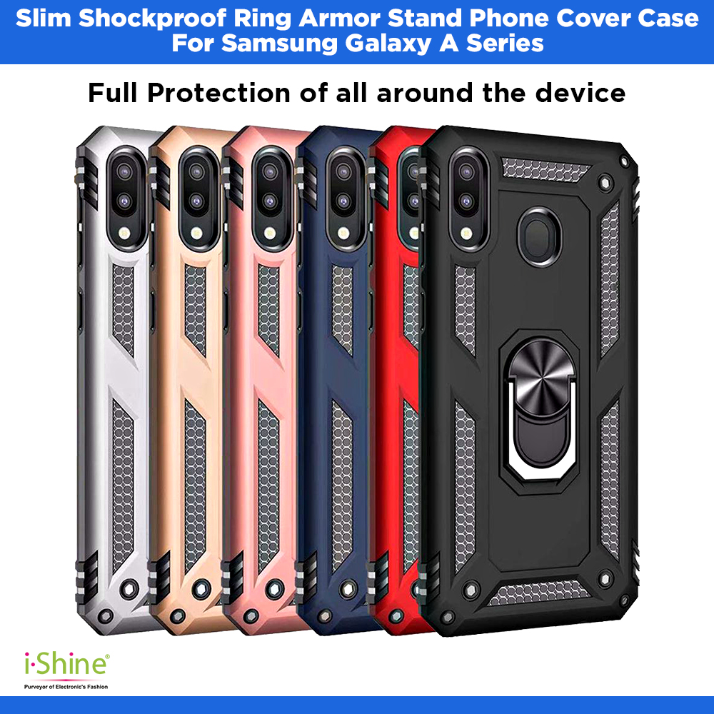 Slim Shockproof Ring Armor Stand Phone Cover Case For Samsung Galaxy A Series A70, A71, A72, A73, A90