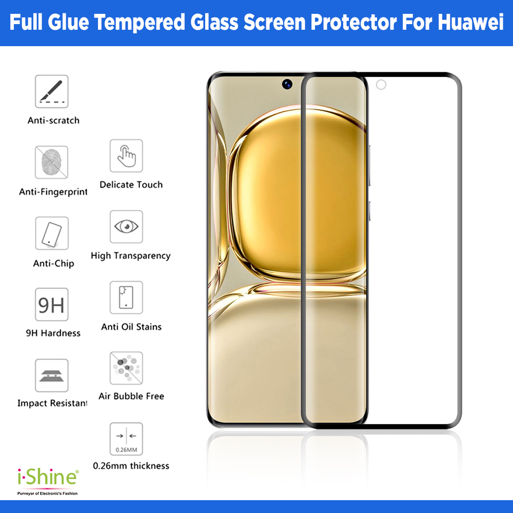 Full Glue Tempered Glass Screen Protector For Huawei Honor 8X Y6 2019 P30 Lite P30 Pro P20 Pro P Smart Z P Smart 2019 Mate 20 Pro