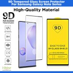 9D Tempered Glass Screen Protector For Samsung Galaxy Note Series Note 8 Note 9 Note 10 Note 20 / Ultra