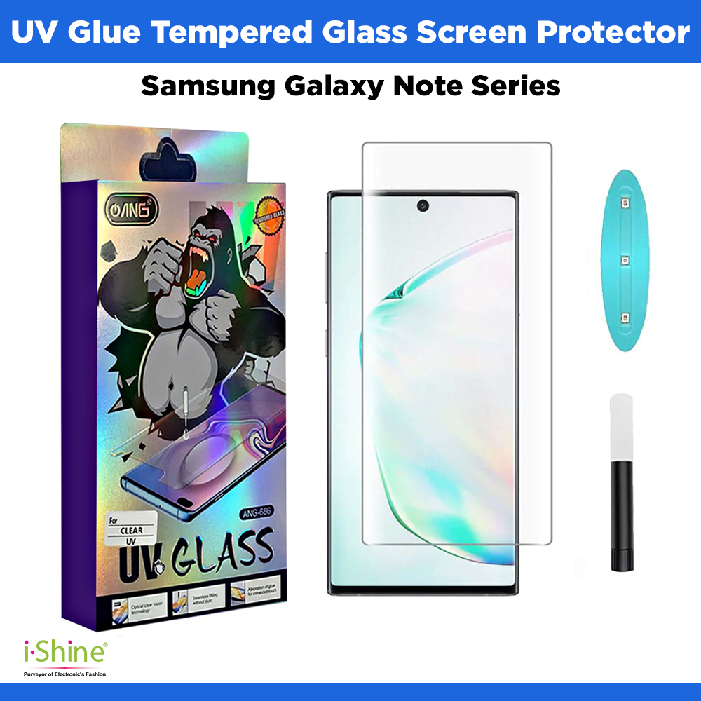UV Glue Tempered Glass Screen Protector For Samsung Galaxy Note Series Note 9 Note 10 Note 20 / Ultra