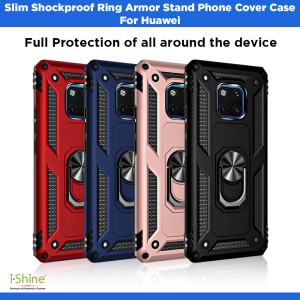 Slim Shockproof Ring Armor Stand Phone Cover Case For Huawei P Series P30, P40, Pro, Lite, P smart 2019/20/21