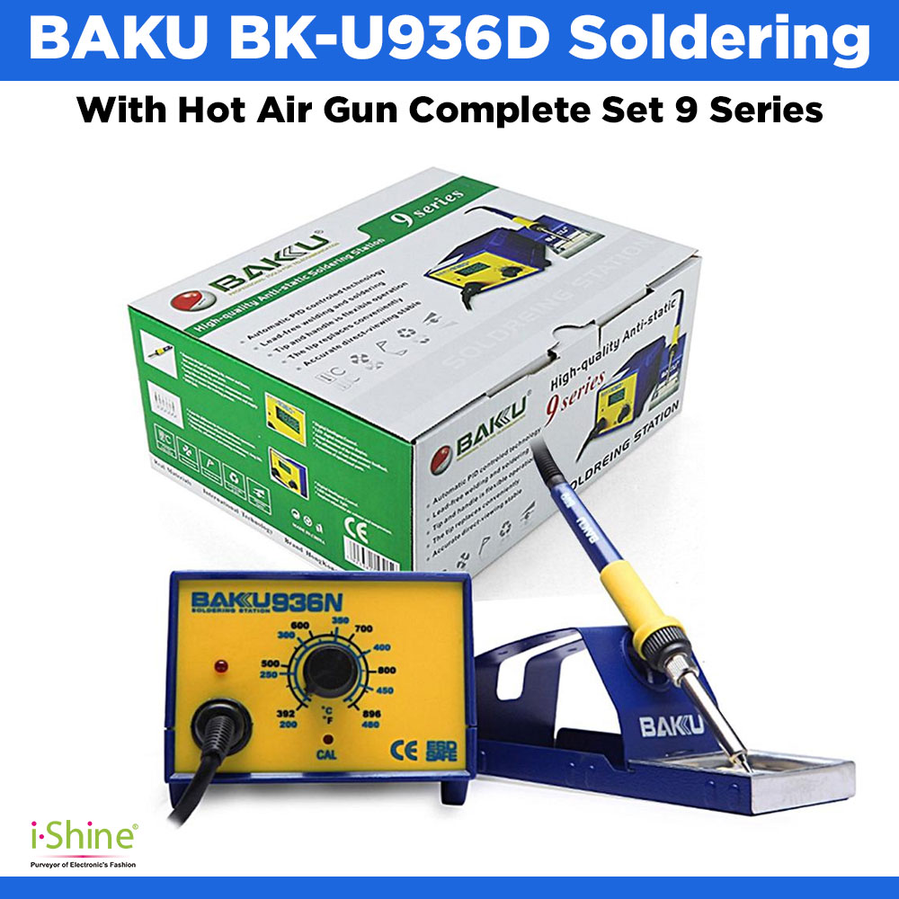 BAKU BK-U936D Soldering With Hot Air Gun Complete Set 9 Series