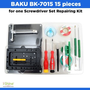 BAKU BK-7015 15 Pieces For One Screwdriver Set Repairing Kit