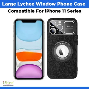 Large Lychee Window Phone Case Compatible For iPhone 11 Series iPhone 11, 11 Pro, 11 Pro Max