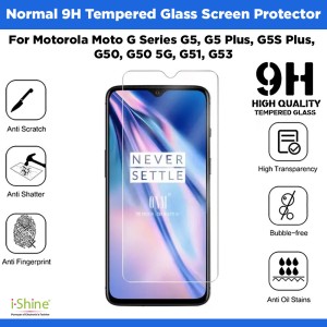 Normal 9H Tempered Glass Screen Protector For Motorola Moto G Series G 2023, G5S Plus, G50, G50 5G, G51, G53, G54